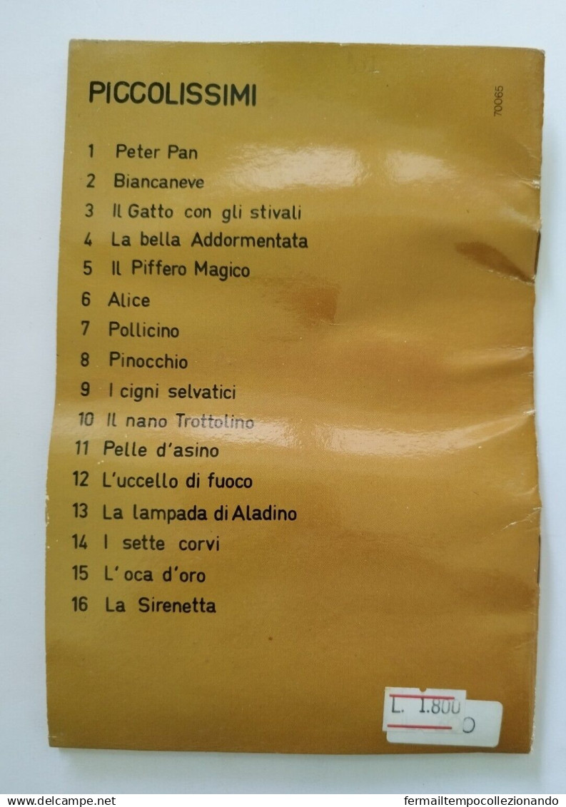 Bo7  Libro Fiaba Vintage La Lampada Di Aladino Edizioni Arcobaleno Milano Pieghe - Altri & Non Classificati