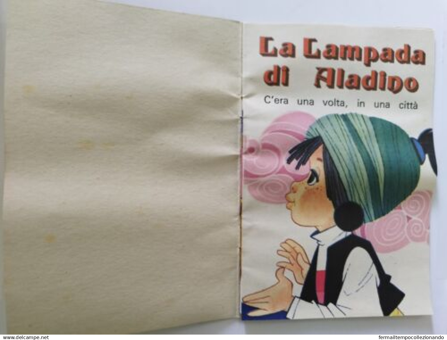 Bo7  Libro Fiaba Vintage La Lampada Di Aladino Edizioni Arcobaleno Milano Pieghe - Autres & Non Classés