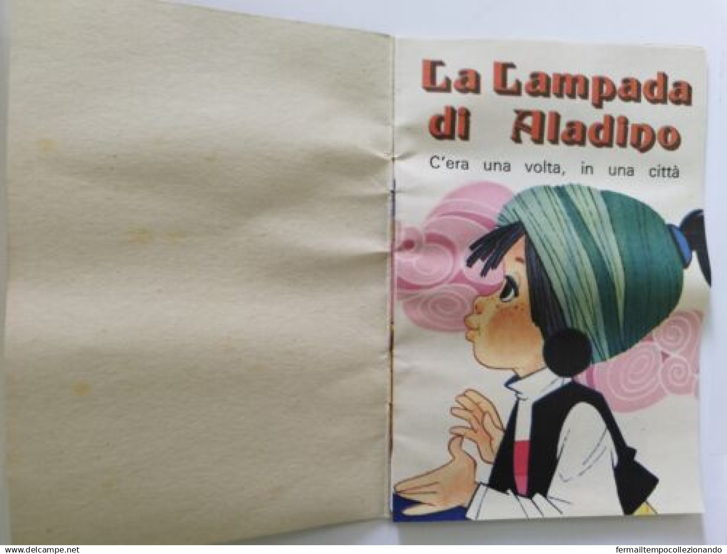 Bo7  Libro Fiaba Vintage La Lampada Di Aladino Edizioni Arcobaleno Milano Pieghe - Altri & Non Classificati