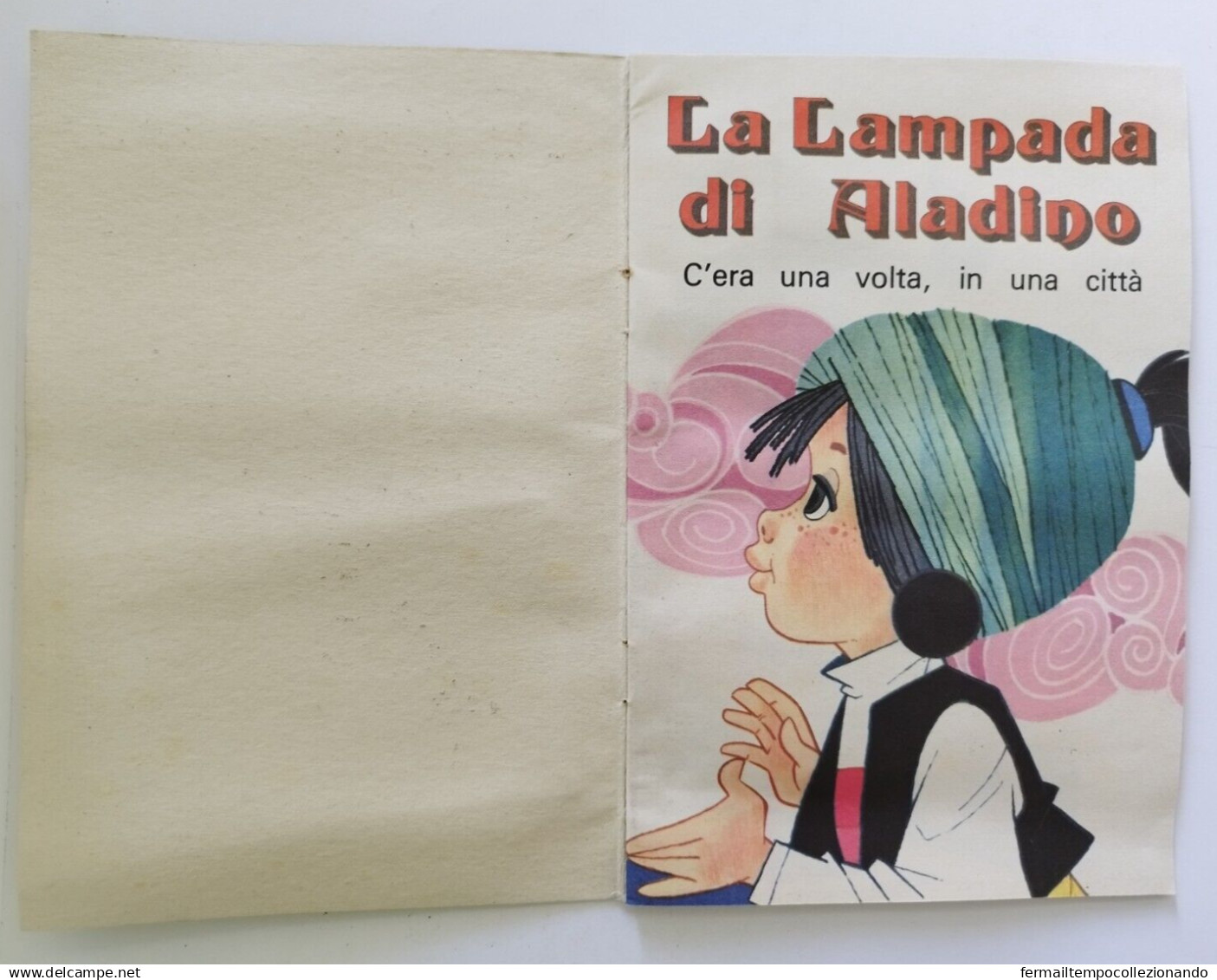 Bo14 Libro Fiaba Vintage La Lampada Di Aladino Edizioni Arcobaleno Milano Pieghe - Autres & Non Classés