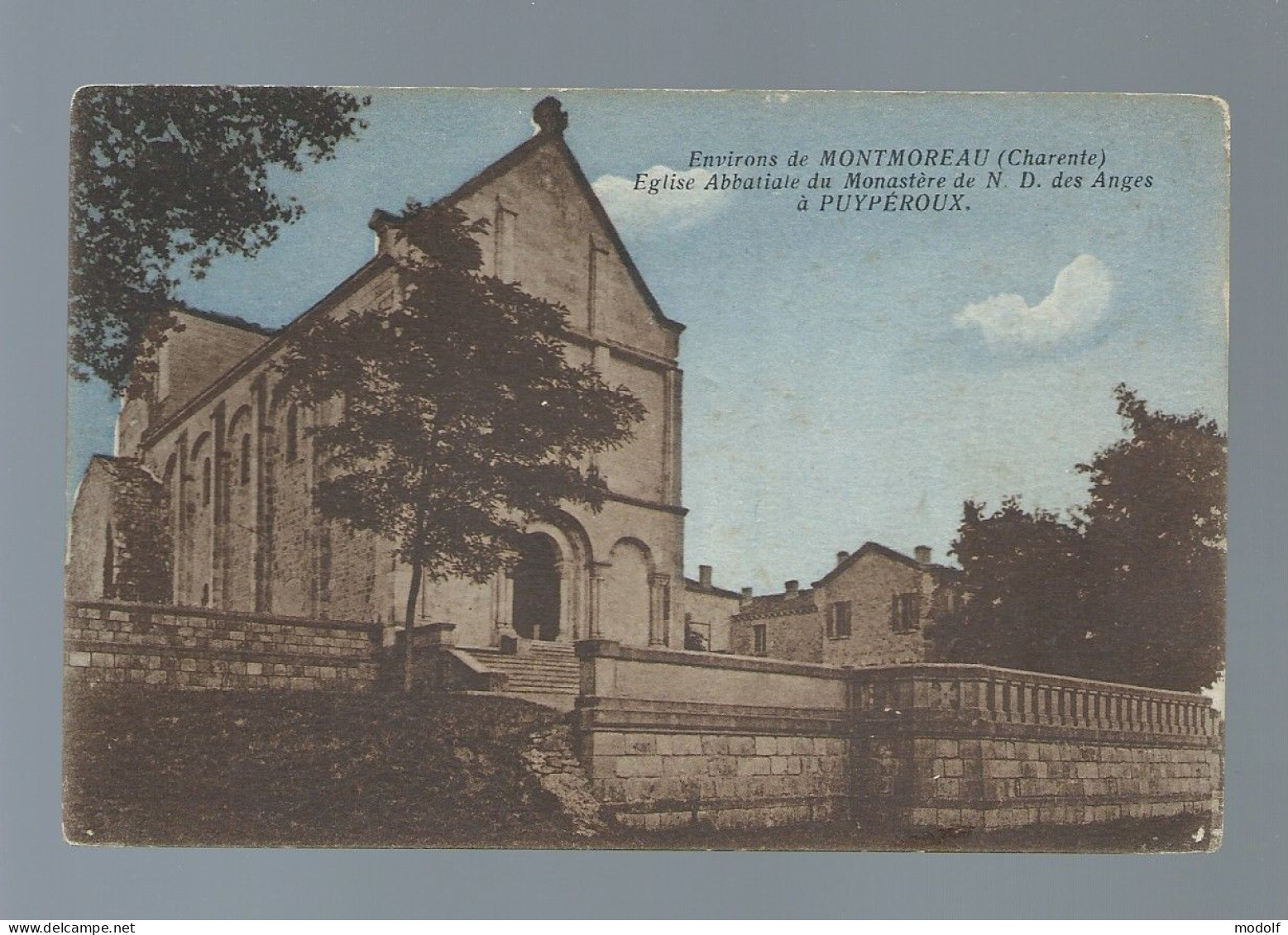 CPA - 16 - Environs De Montmoreau - Eglise Abbatiale Du Monastère De N. D. Des Anges à Puypéroux - Circulée - Sonstige & Ohne Zuordnung