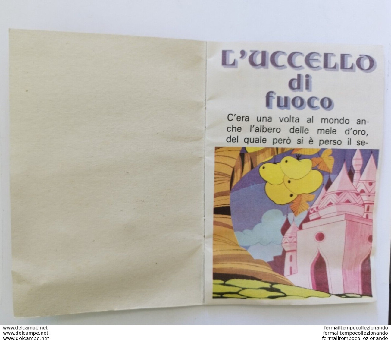 Bo29 Libro Fiaba Vintage L'uccello Di Fuoco Edizioni Arcobaleno Milano Pieghe - Altri & Non Classificati