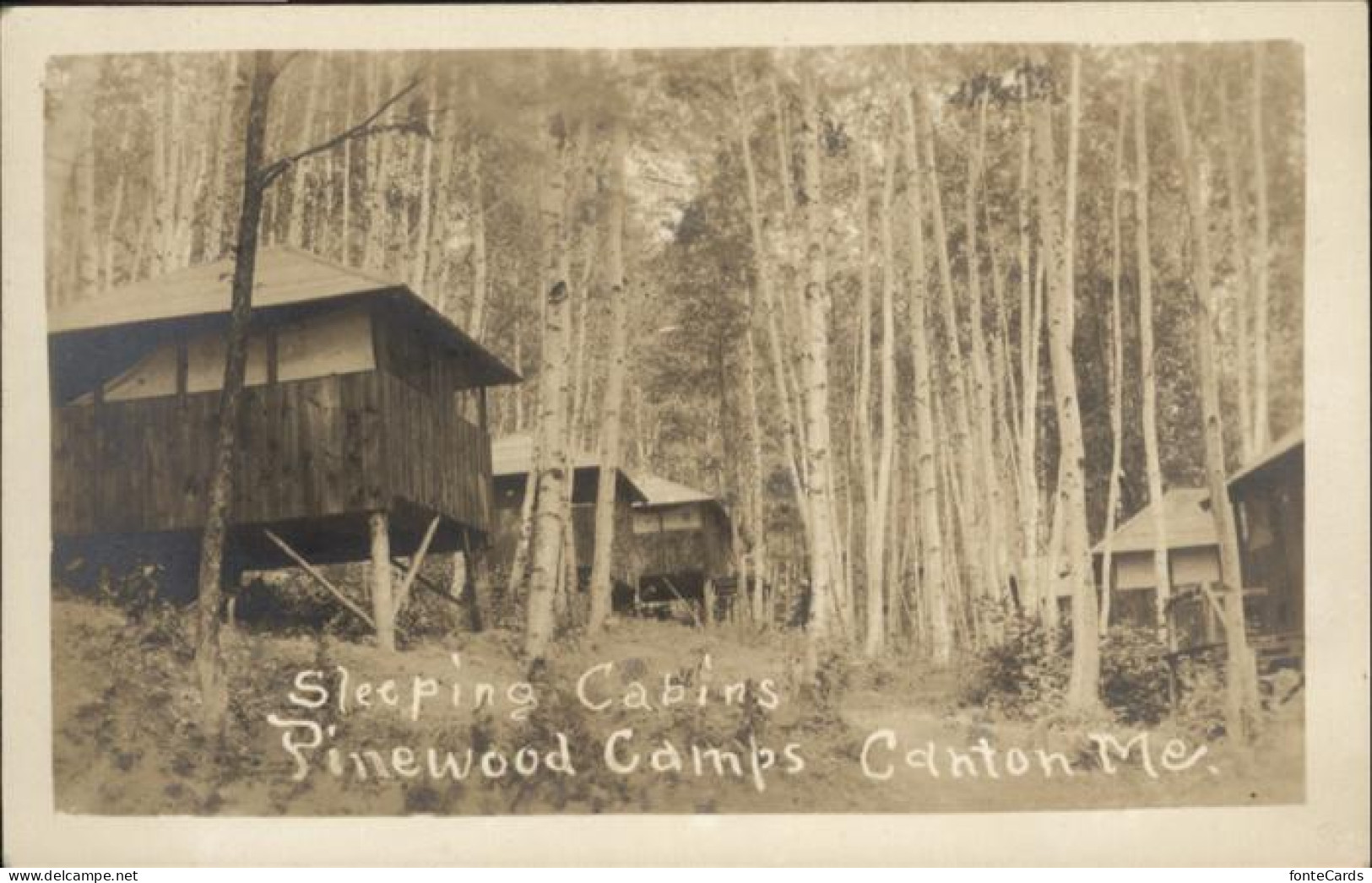 11031952 Canton_Maine Pinewood Camps - Other & Unclassified