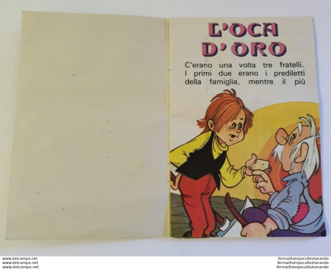 Bo33  Libro Fiaba Vintage L'orca D'oro Edizioni Arcobaleno Milano Pieghe - Other & Unclassified