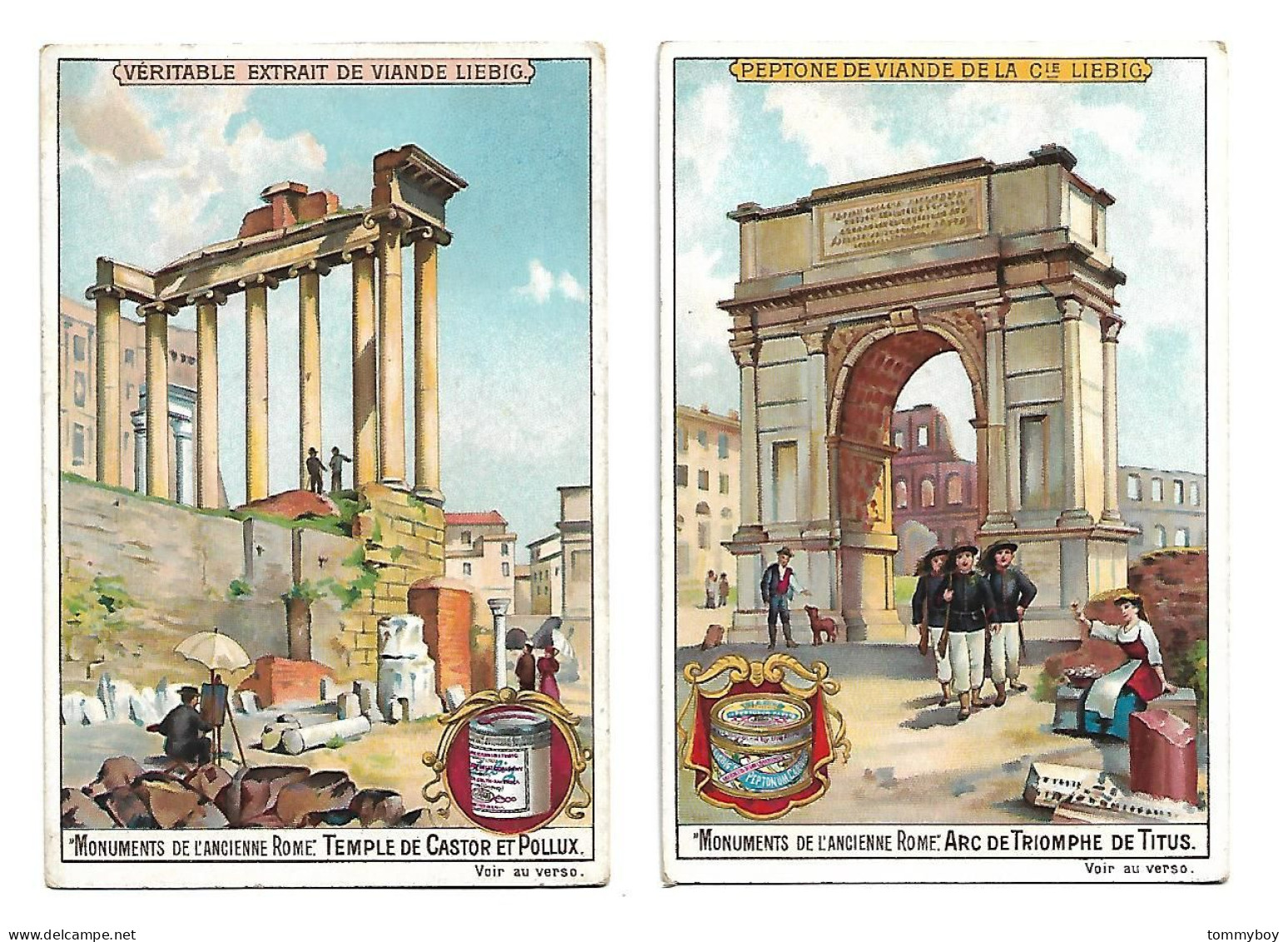 S 564, Liebig 6 Cards, Monuments De L'ancienne Rome  (ref B12) - Liebig