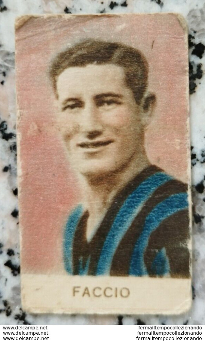 Bh5 Rara Figurina Faccio Anteguerra Calcio Soccer 1934-1938 Inter - Other & Unclassified