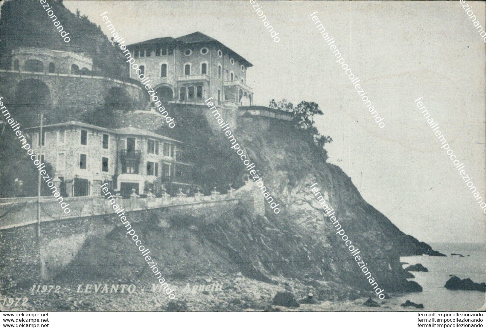 Az399 Cartolina Levanto Villa Agnetti 1933 La Spezia - La Spezia