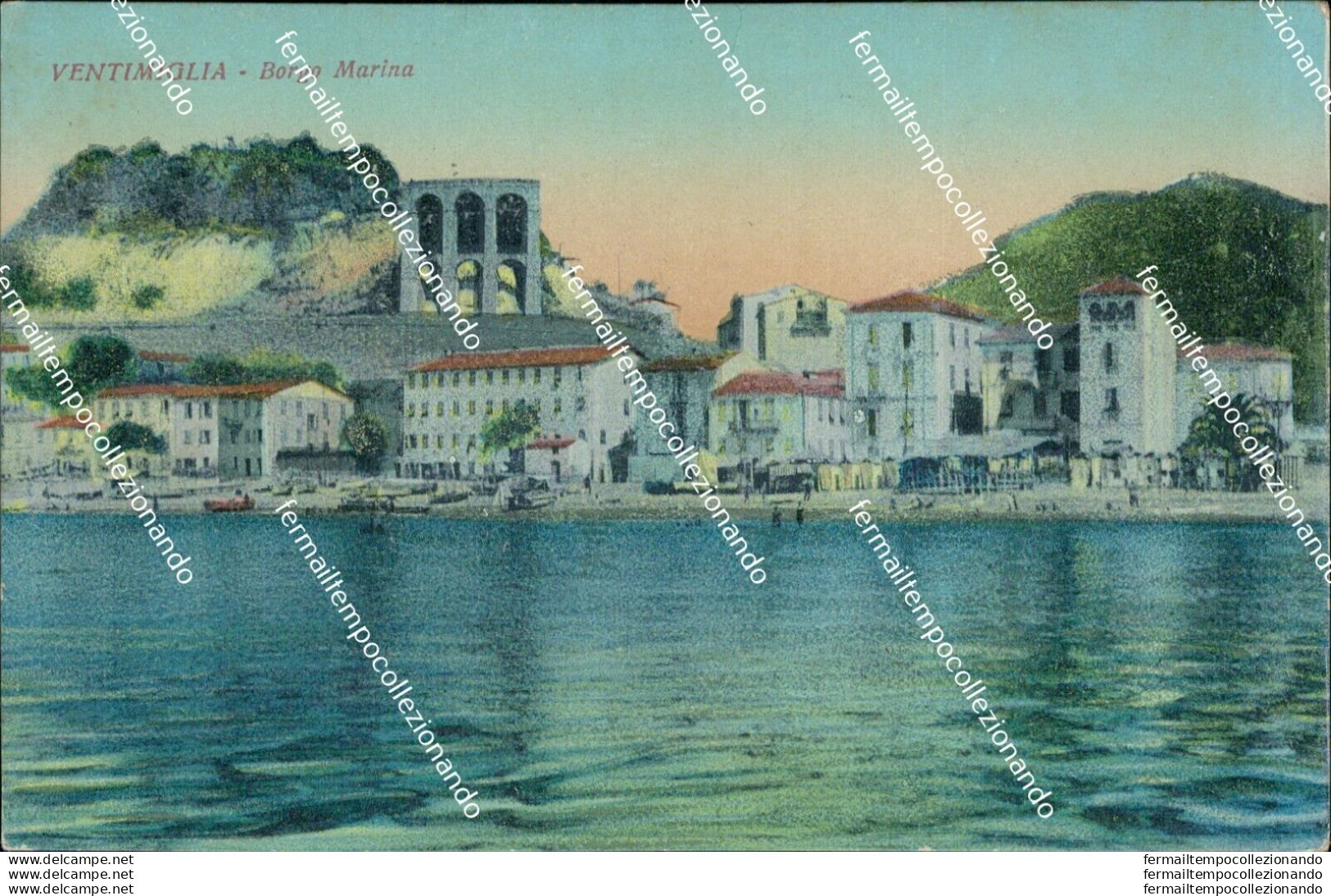 Ap452 Cartolina Ventimiglia Borgo Marina Provincia Di Imperia - Imperia