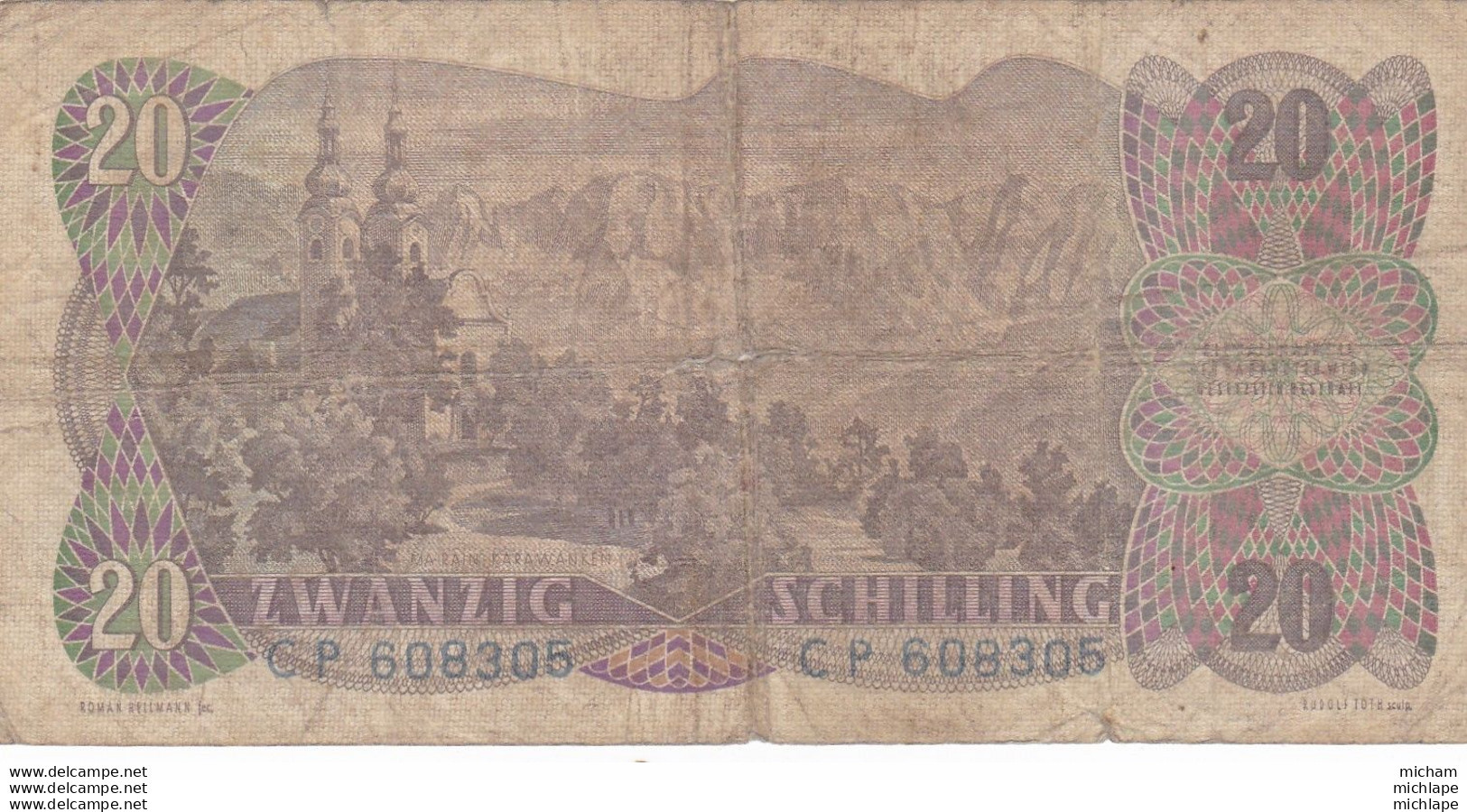 20 Zwanzig Schilling Oesterreichische National Bank - CP608305 - - Oostenrijk