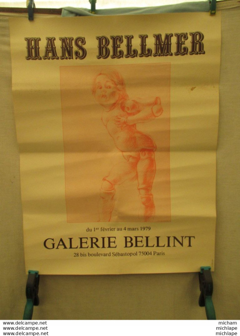 Affiche - Poster -   BELLMER  - 1979 -   50 Cm Par 70 Cm  Bon état - Affiches