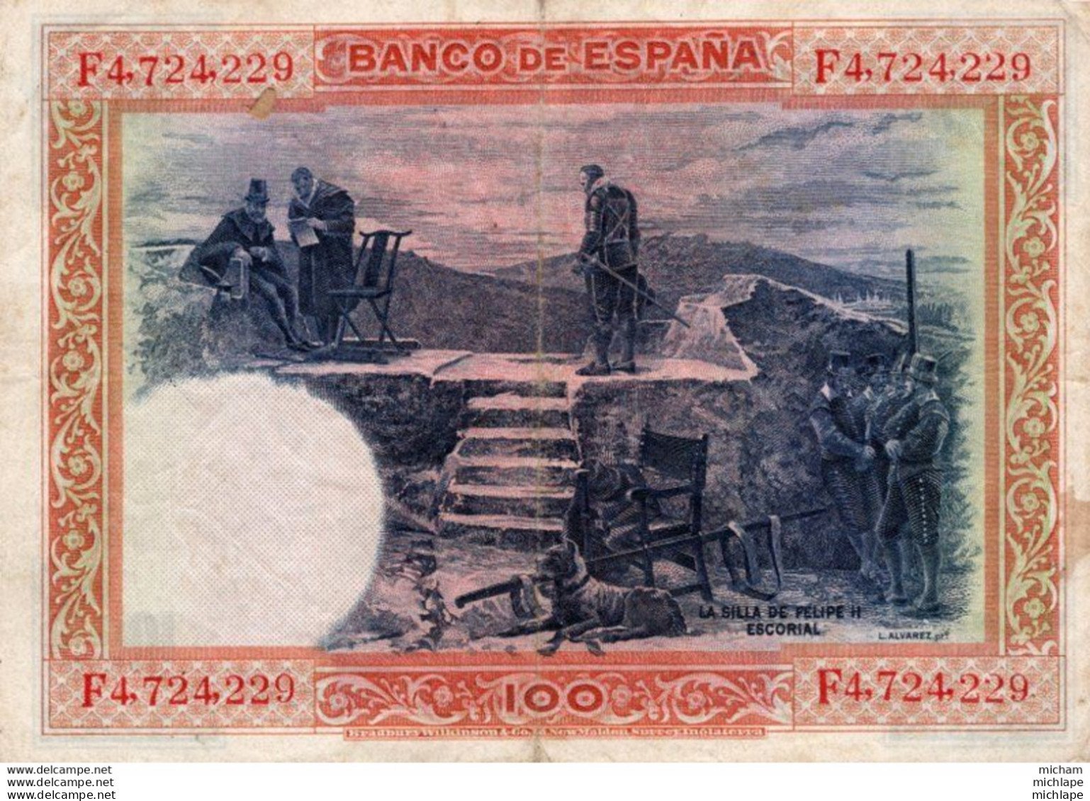 BILLET - ESPAGNE - 100 Pesetas  1925 - 100 Pesetas