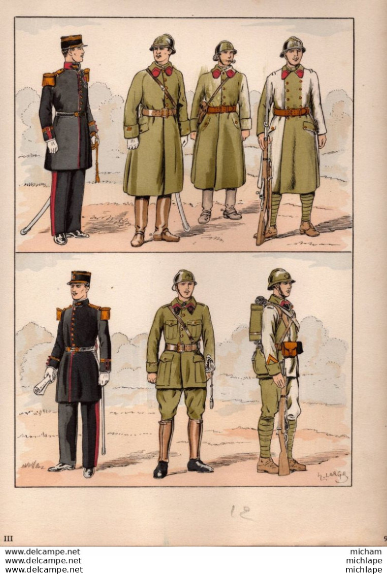 PLANCHES - IMAGIERS - TROUPES - UNIFORMES - Uniformes