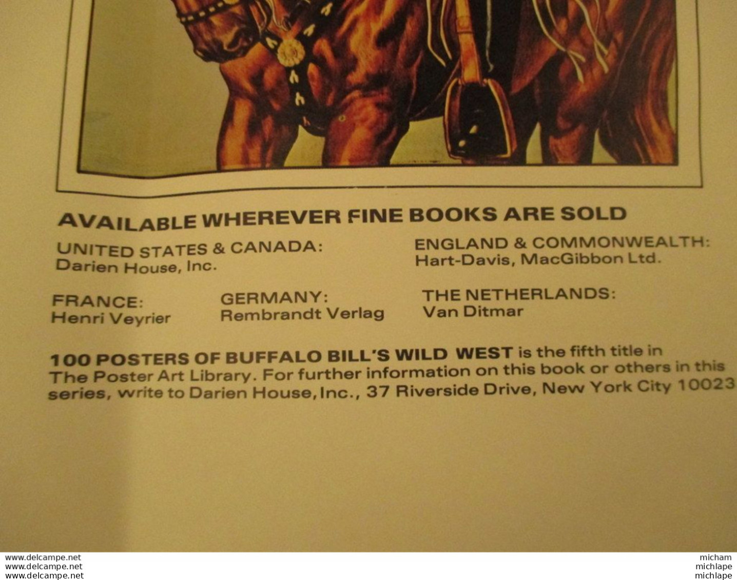 Grande affiche     U S A d'origine de buffalo bills 1976 très bon état    116 cm par 65 cm  1976