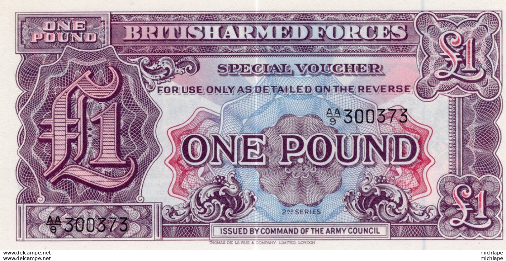 BRITISH ARMED FORCES - Billet De 1 Pound 2eme Séries - Militaire - Neuf UN - Forze Armate Britanniche & Docuementi Speciali