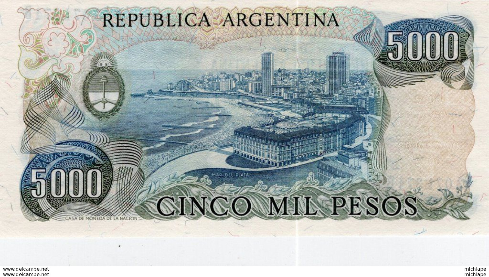 BILLET ARGENTINA NOTE 5000 PESOS (1977) NEUF - Argentinien