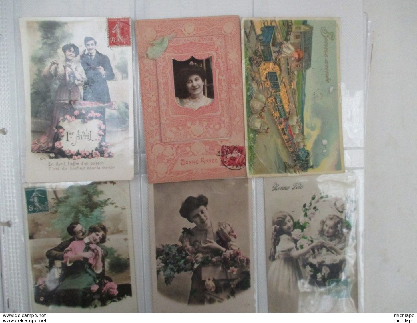 En Lot I20 CARTES POSTALES ANCIENNES - FANTAISIES -FLEURS - FEMMES - ENFANTS -SERIES De 1900 A 1930 - Art Populaire