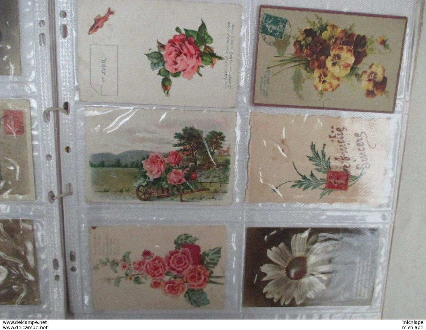 En lot i20 CARTES POSTALES ANCIENNES - FANTAISIES -FLEURS - FEMMES - ENFANTS -SERIES de 1900 a 1930