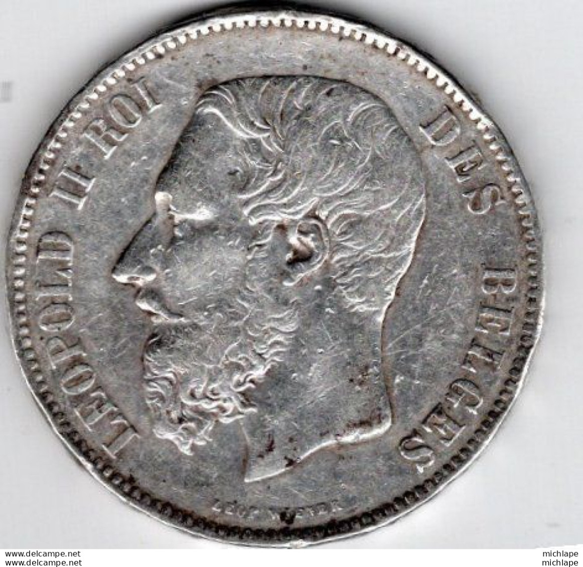 5 Francs ARGENT - LEOPOLD II - 1873 - 5 Francs