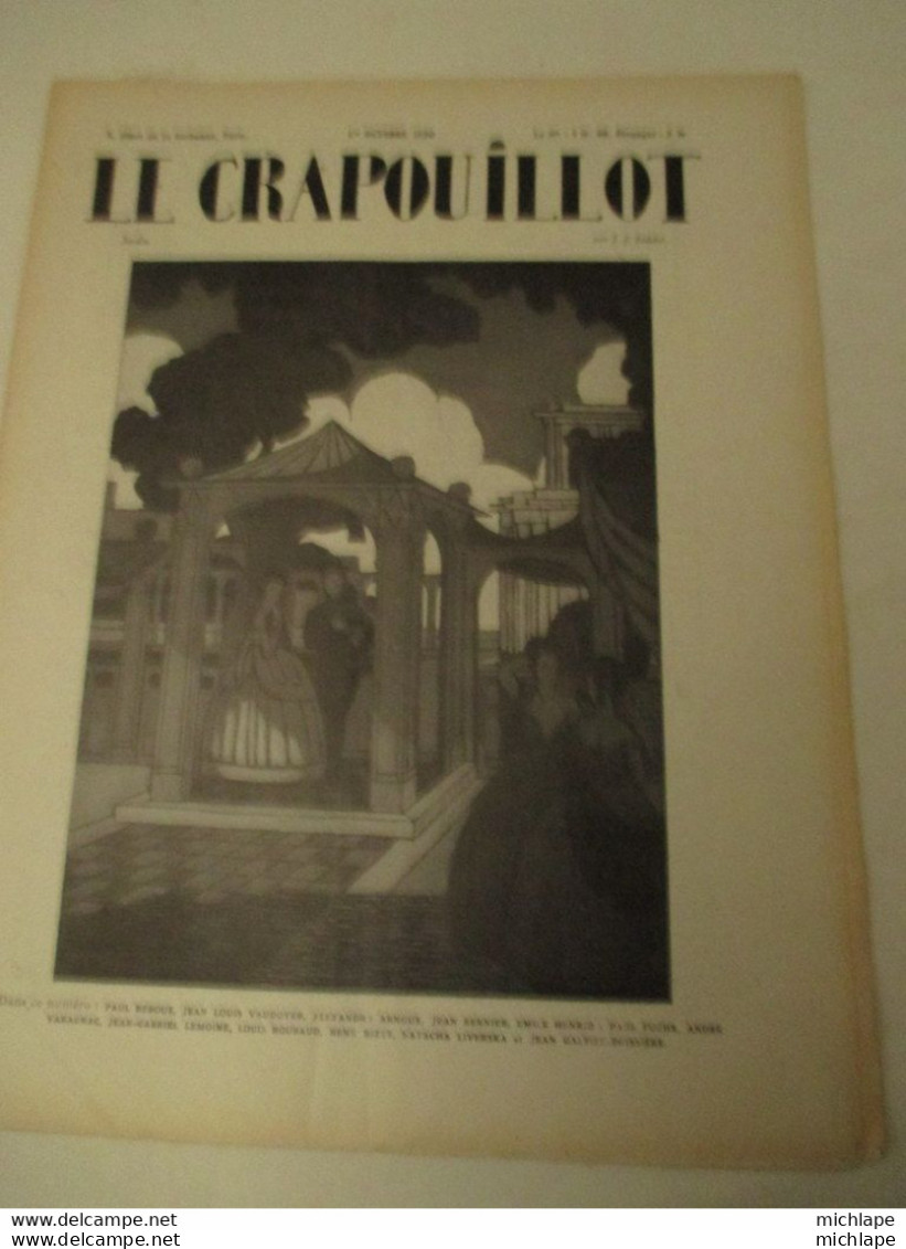 WWI Rare Journal Le Crapouillot (né  dans Les Tranchées ) Format 25 Cm  X 33 Cm  - 1er Octobre 1920   Bon état - Frans