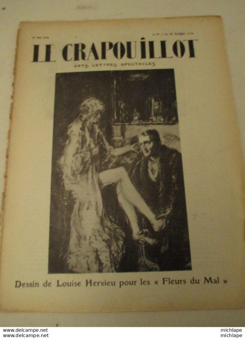 WWI Rare Journal Le Crapouillot (né  dans Les Tranchées ) Format 25 Cm  X 33 Cm  - 1 Er Mai 1920   1er Page Détachée - Français