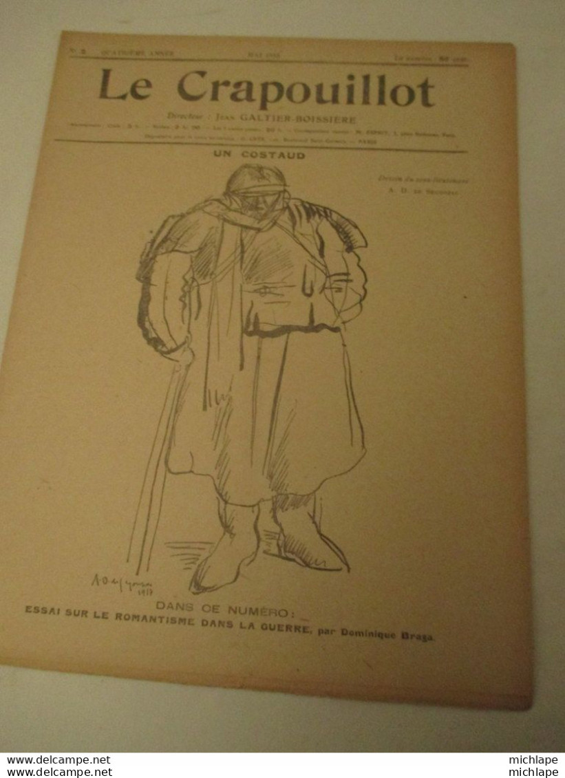 WWI Rare Journal Le Crapouillot (né  dans Les Tranchées ) Format 21 Cm 5  X 30 Cm  - N° 2  Mai   1918 - French