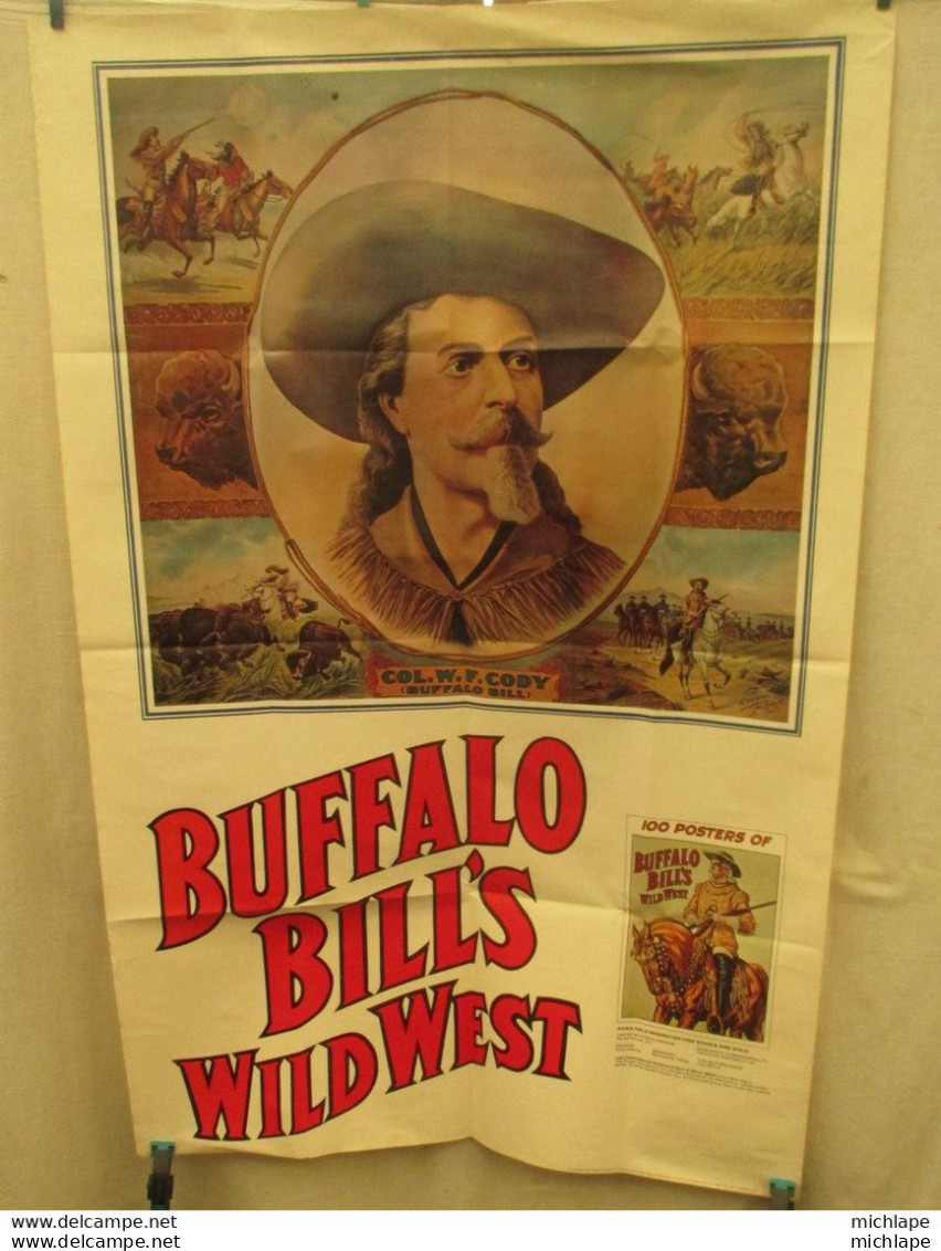 Affiche ,poster  Originale De 1976  Pliée De Buffalo Bills  116 Cm Sur 65 Cm Parfait état - Armes Neutralisées