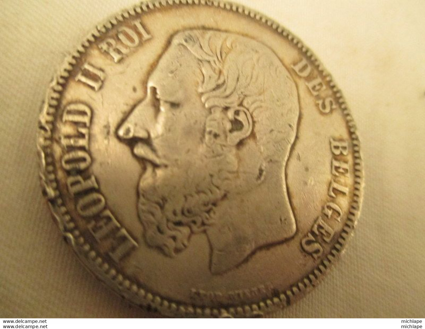 5 Francs  Argent Leopold II 1969 - 5 Francs