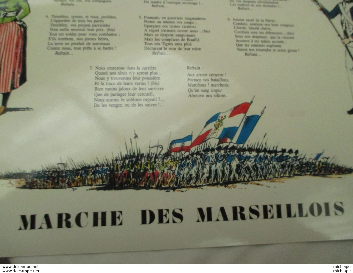 1989 - Bi Centenaire - Calendrier Révolutionnaire  Avec La Marseillaise Complète  Avec Tous Ses Couplets - Armes Neutralisées