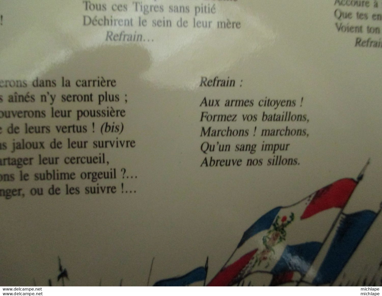 1989 - Bi Centenaire - Calendrier Révolutionnaire  Avec La Marseillaise Complète  Avec Tous Ses Couplets - Armes Neutralisées