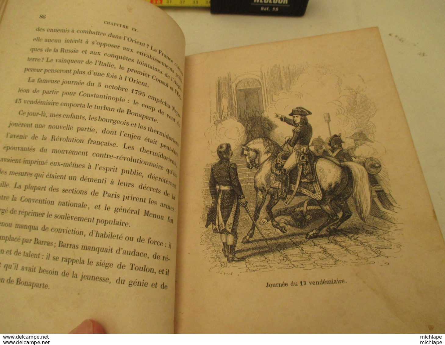 livre - NAPOLEON - de louis lurine - 1844 - nombreuses illustrations - 314 pages - format 13X18 bon état général