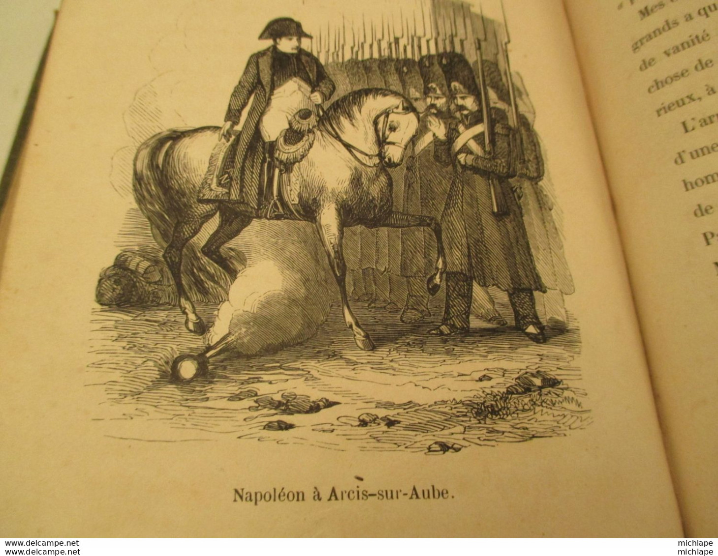 livre - NAPOLEON - de louis lurine - 1844 - nombreuses illustrations - 314 pages - format 13X18 bon état général
