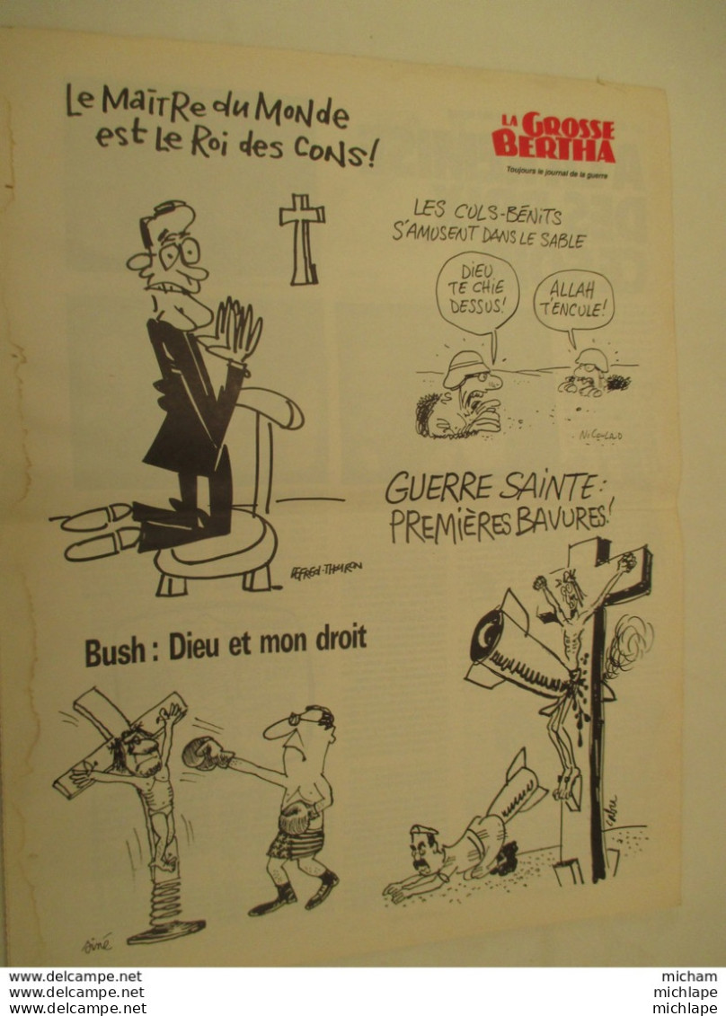 La Grosse Bertha  N° 4 Journal Satyrique  12 Pages - 1950 - Today
