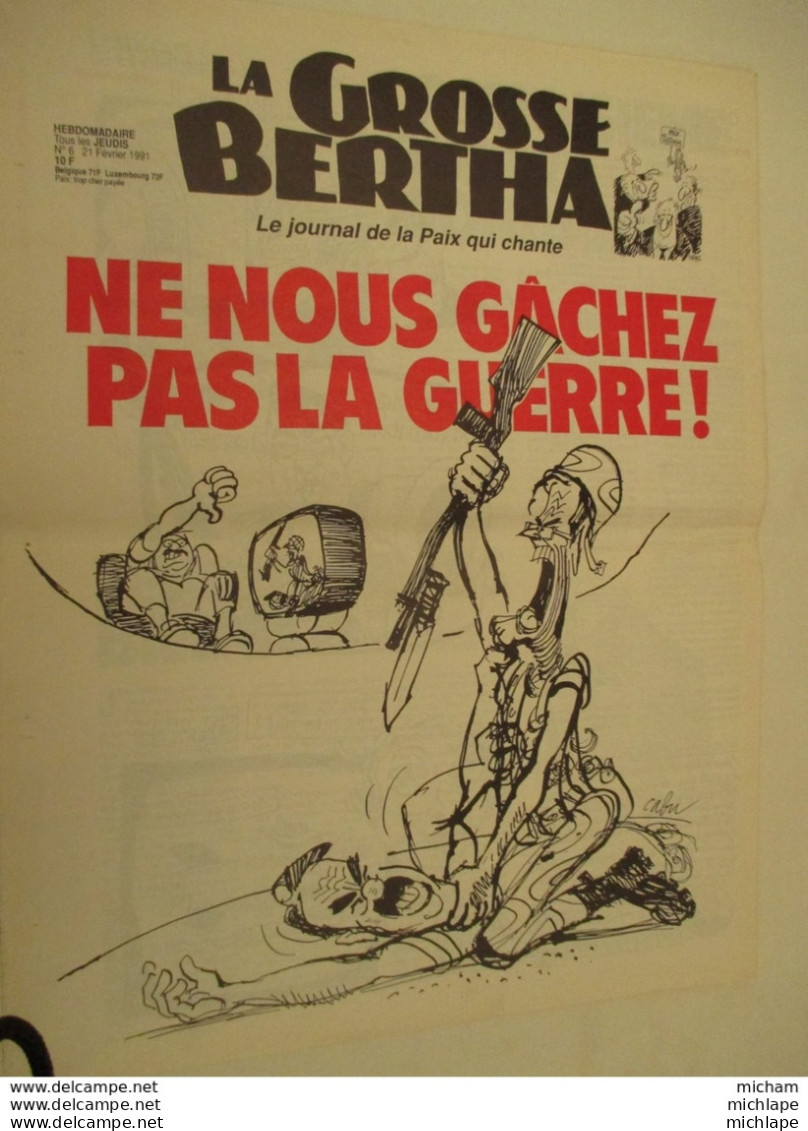 La Grosse Bertha  N° 6 Journal Satyrique  12 Pages - 1950 à Nos Jours