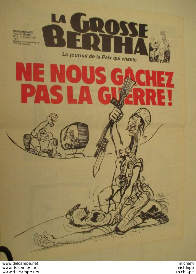 La Grosse Bertha  N° 6 Journal Satyrique  12 Pages - 1950 - Today