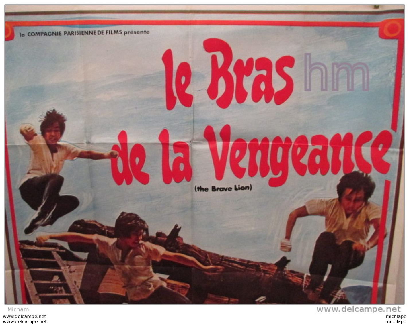 GRANDE AFFICHE DE FILM   LE BRAS DE LA  VENGEANCE  1m20 X 1m58 - Plakate