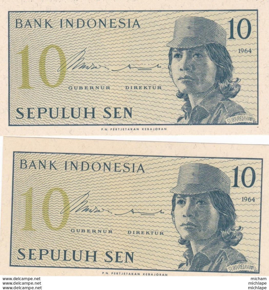 Lot De 4 Billets  Neufs  Indonesie - Indonesien