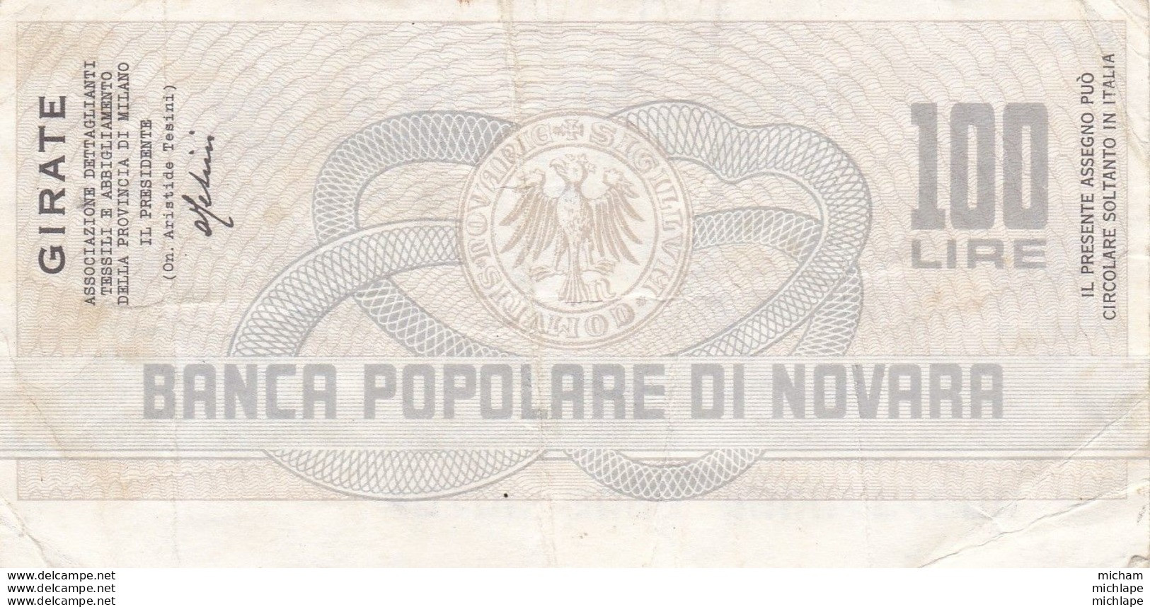 Italie 100 Lires  1977  Ce Billet A Circulé - A Identifier