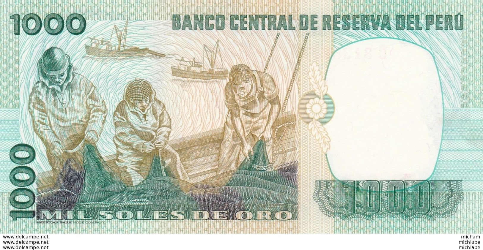 Perou 1000 Soles  1981   Billet  Neuf - Peru
