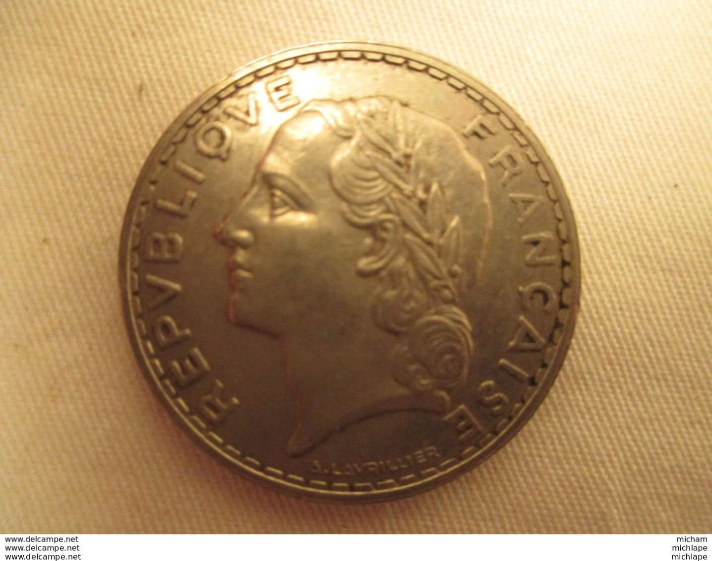 5 Francs  1933   T B E - Sonstige & Ohne Zuordnung
