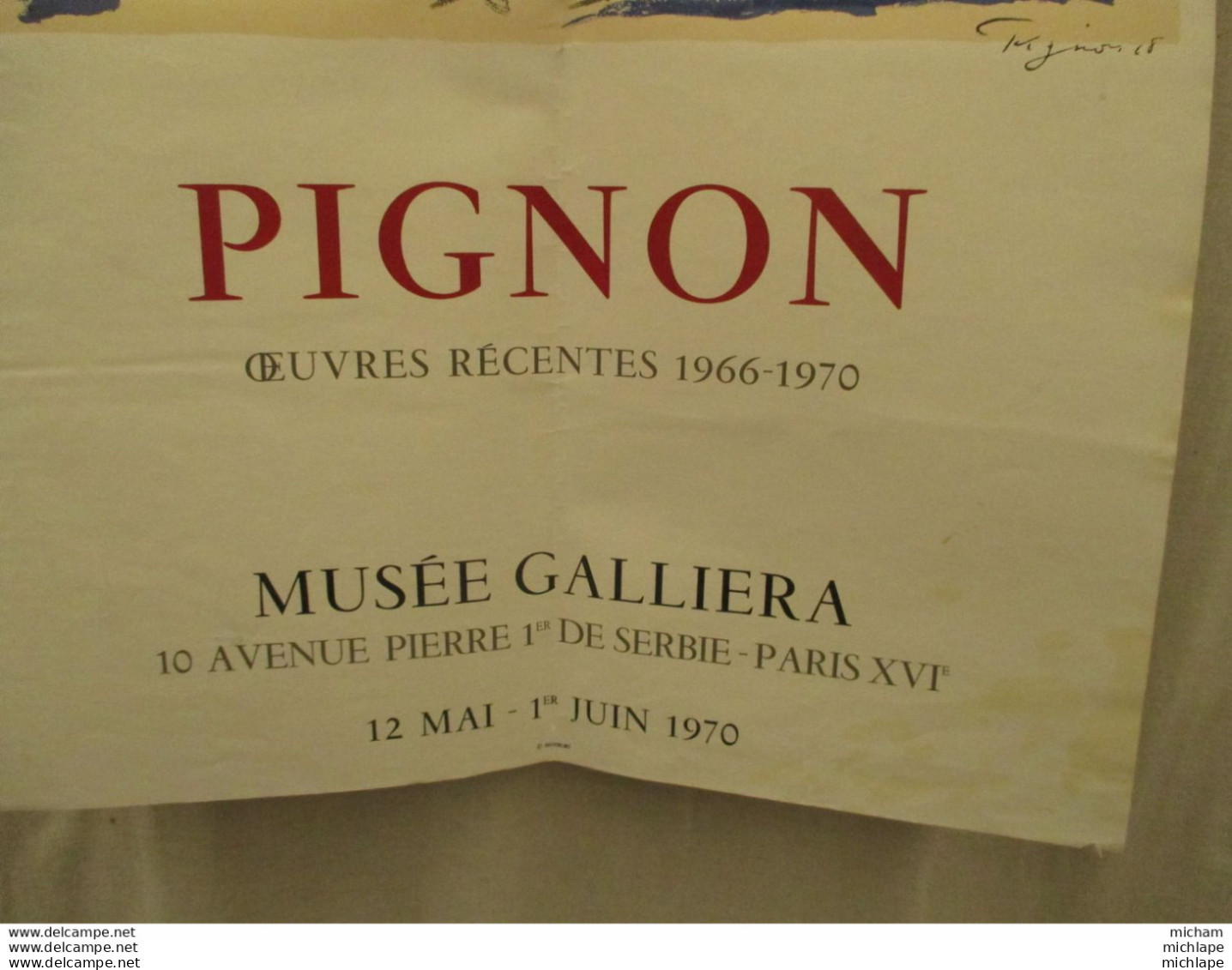 Pignon   - Affiche D'origine  74 Cm Par 53 - 1970  - - Manifesti
