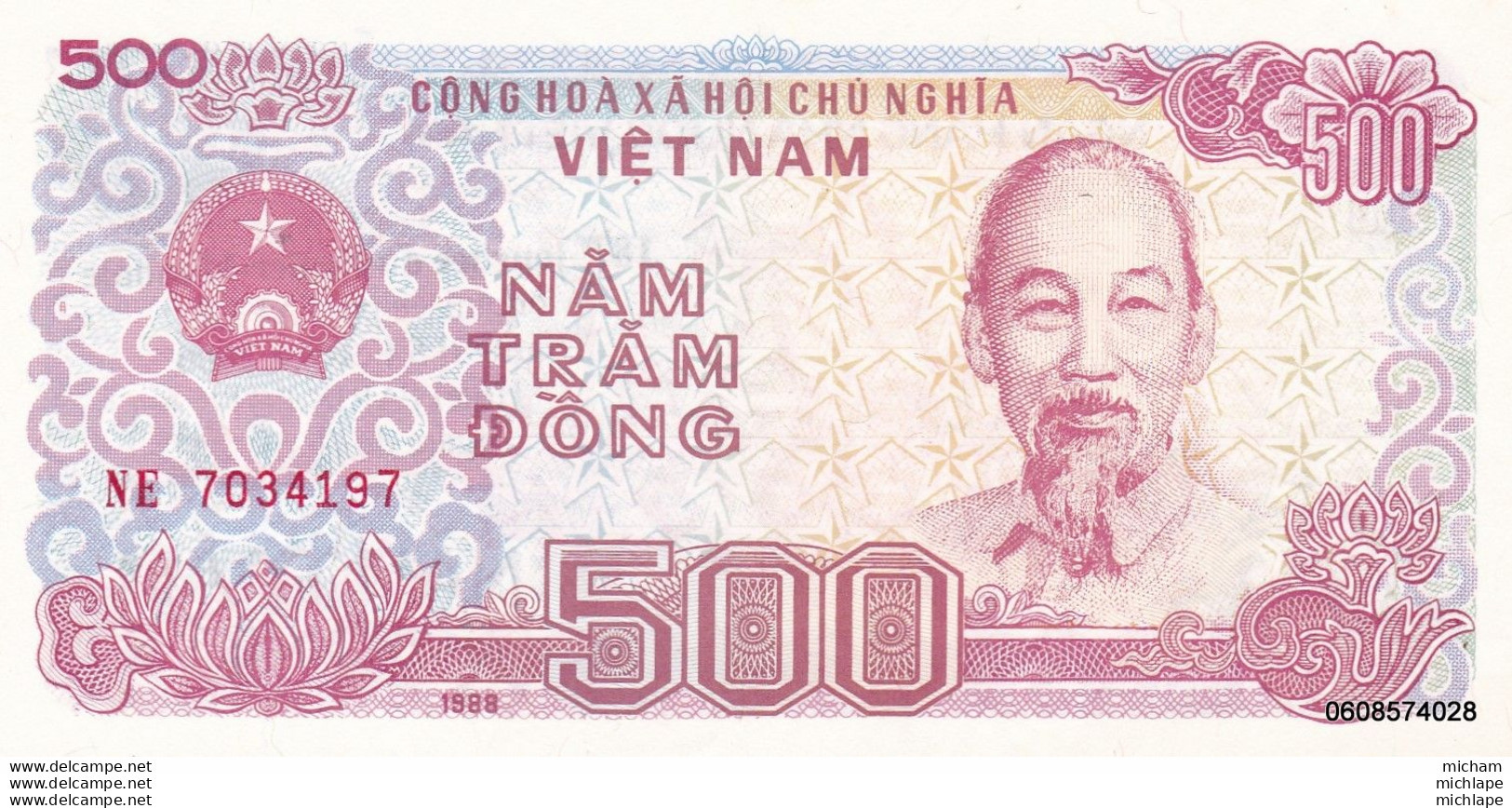Vietnam  500 Dong  Neuf - Viêt-Nam