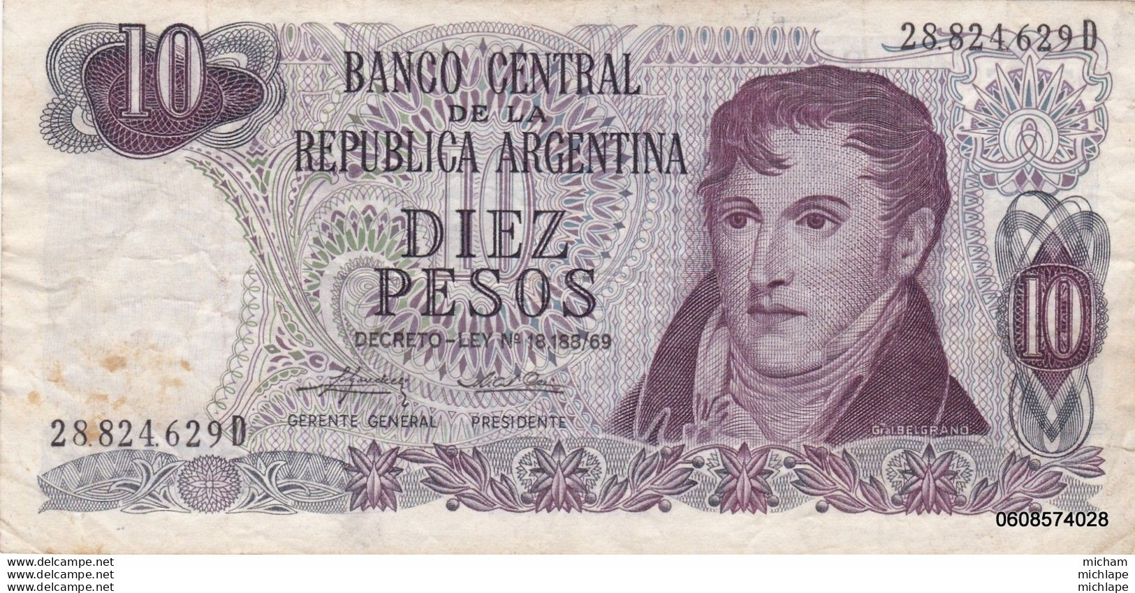 Argentine  10 Pesos - Argentinien