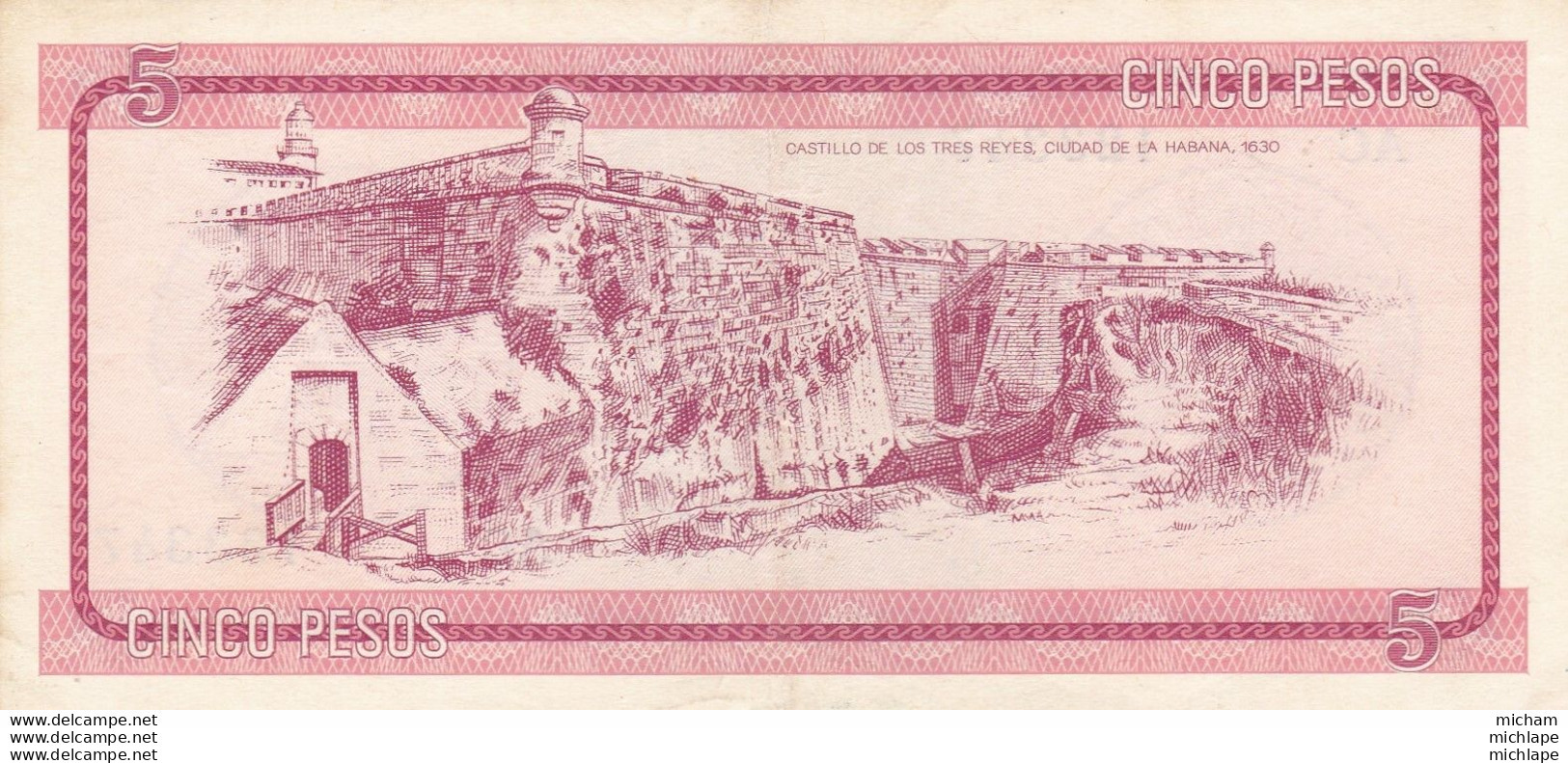Cuba 5 Cinco Pesos Certificado De  Divisa - Cuba