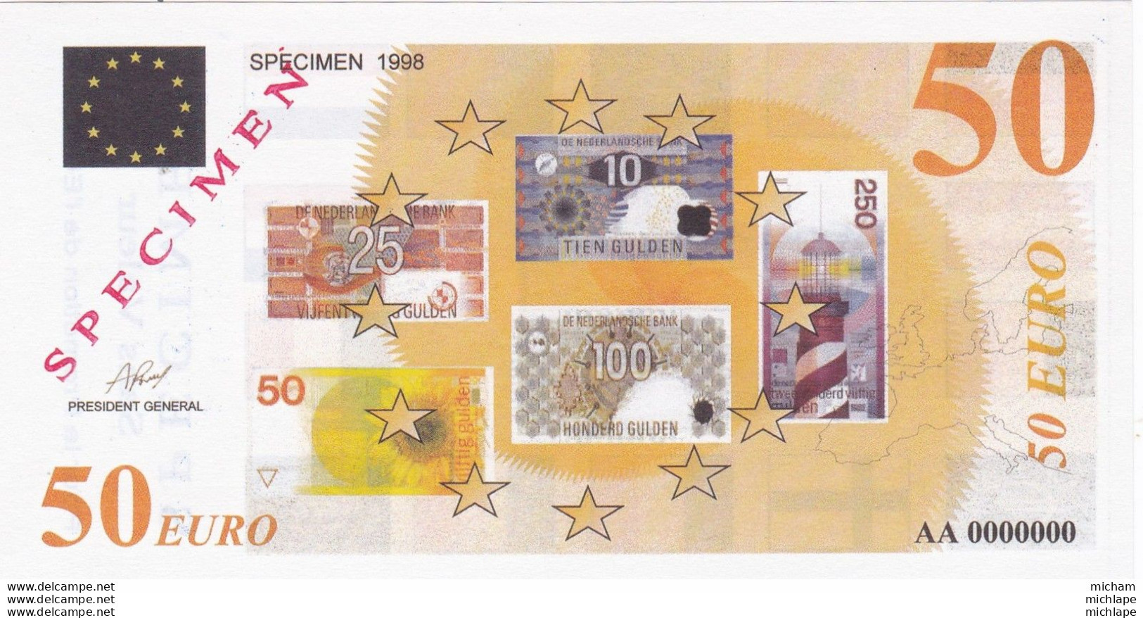SPECIMEN   50 Euros - Fiktive & Specimen