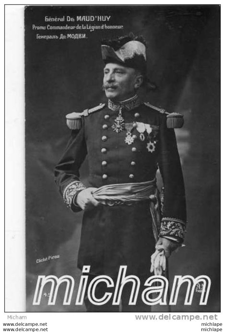 CARTE POSTALE  14-18 UNIFORMES GENERAL DEMAUD'HUY - Andere & Zonder Classificatie