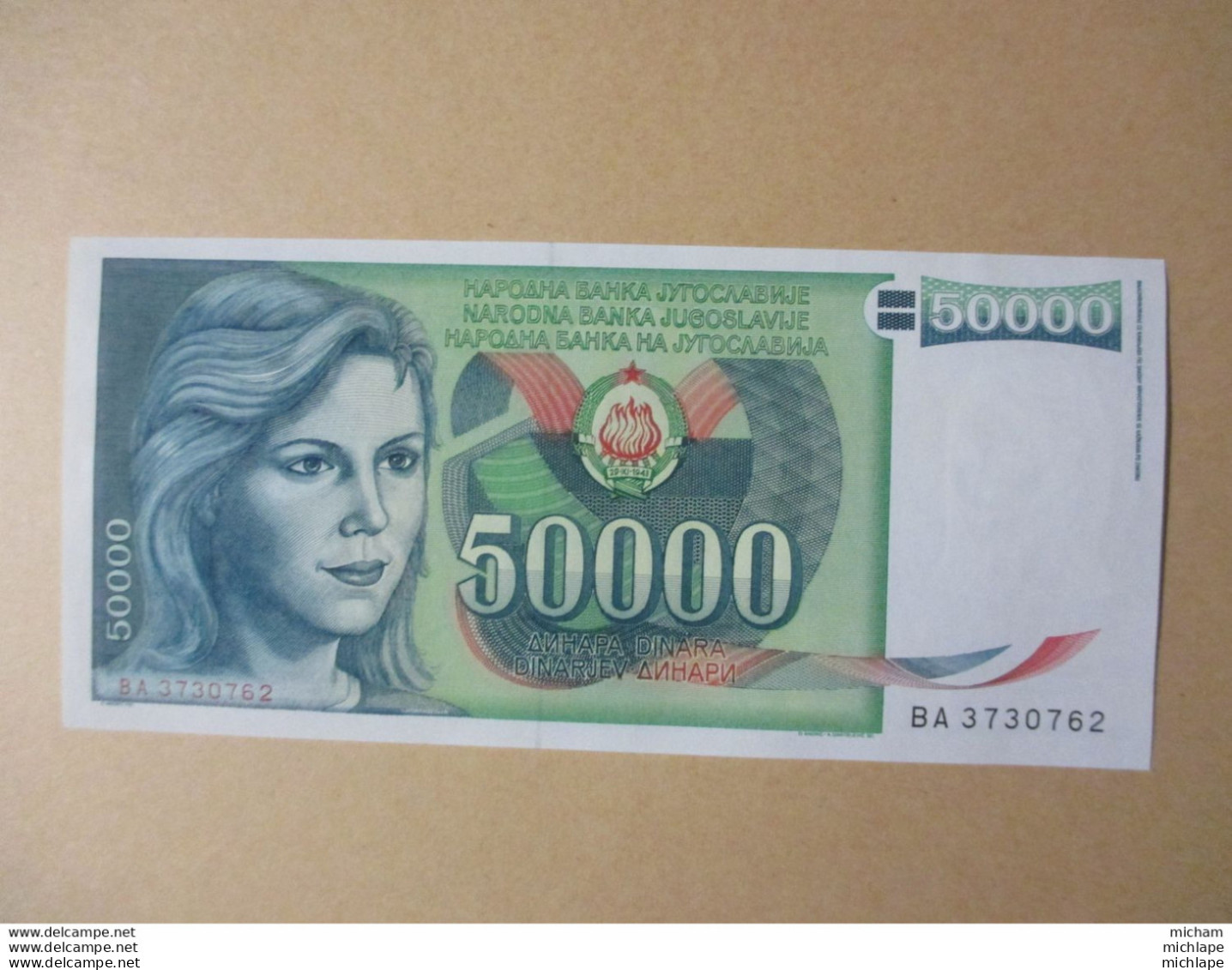 YOUGOSLAVIE 50000 DINARA 1988 ETAT NEUF - Joegoslavië