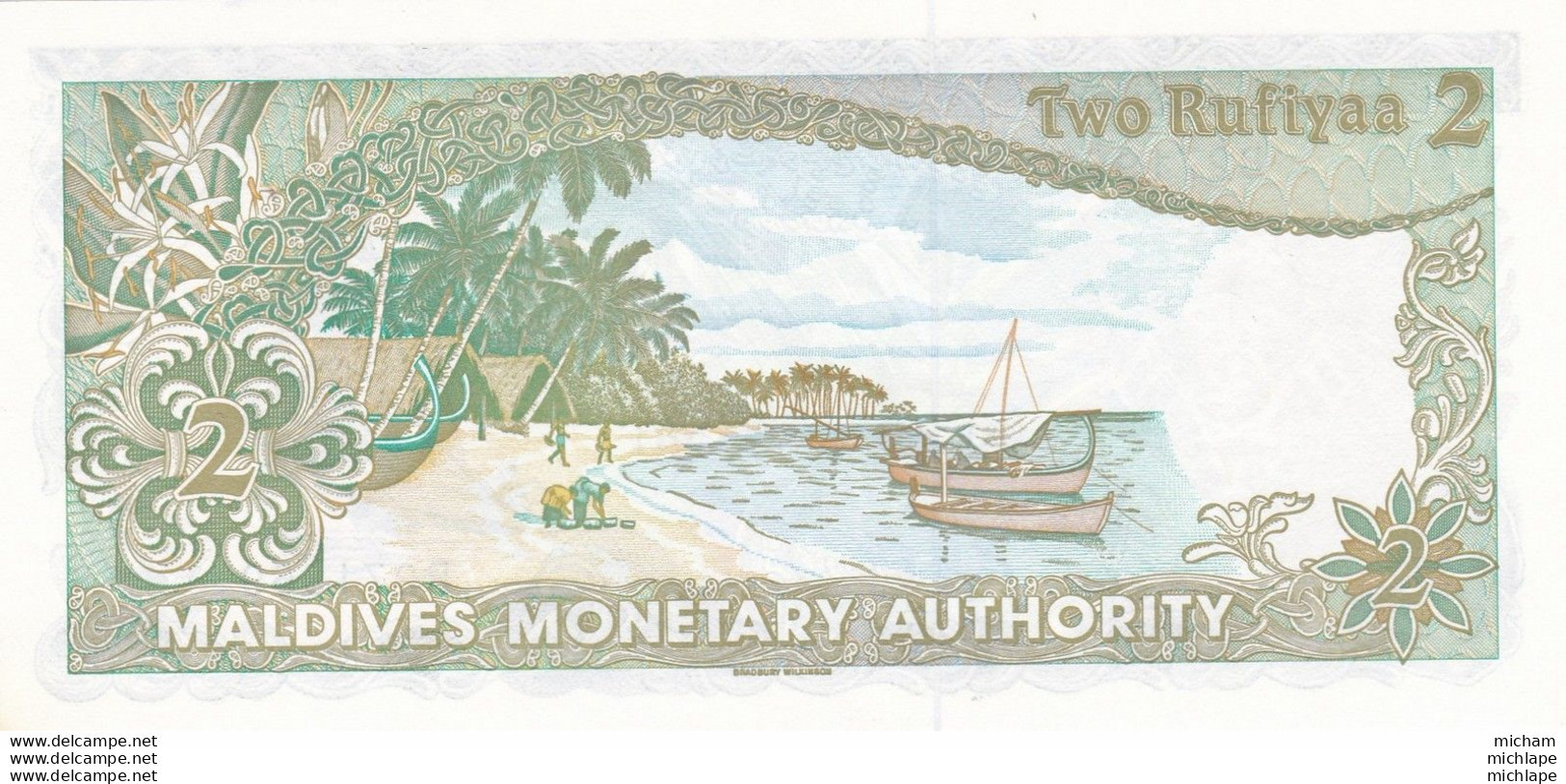 Billet Neuf   De   Two Rufiyaa 2  - 1983 -  B 2771969 - Maldive