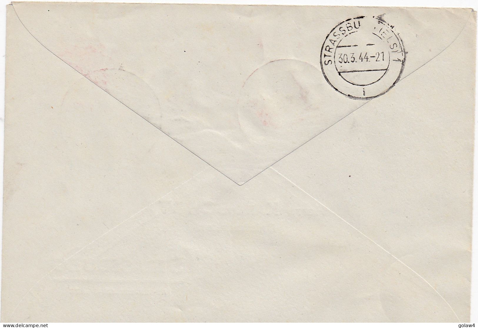 37189# LETTRE RECOMMANDEE Obl FINSTINGEN WESTMARK STADT MIT MITTELALTERLICHEM CHARAKTER 30 Mars 1944 FENETRANGE MOSELLE - Lettres & Documents