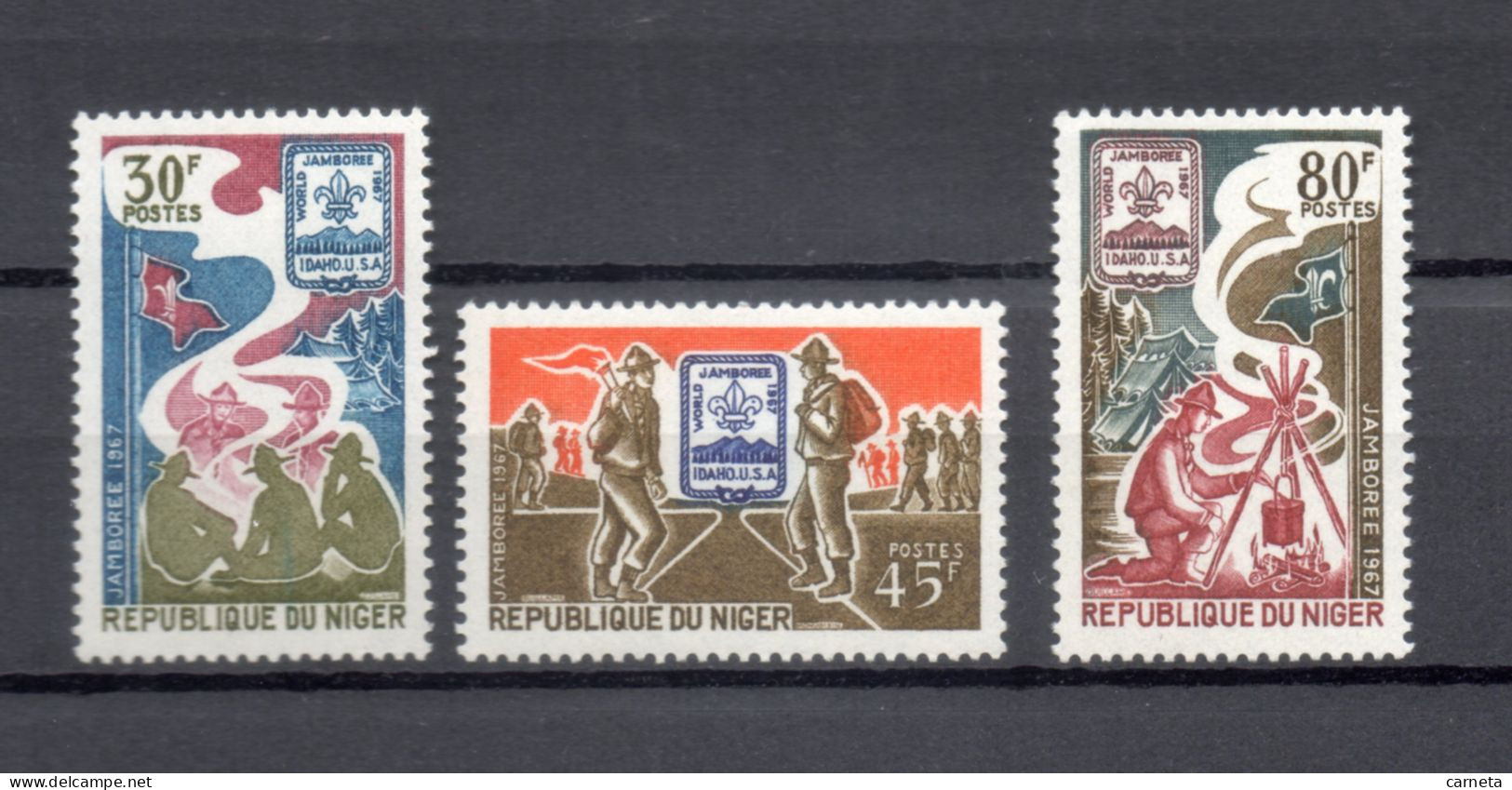 NIGER N° 199 à 201   NEUFS SANS CHARNIERE  COTE 3.50€    SCOUTISME - Niger (1960-...)