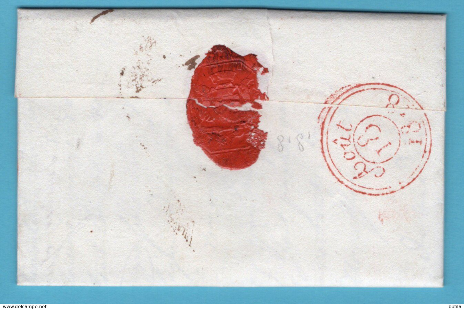 FRANCE Entire 1818 Pontivy 64 To Paris - 1801-1848: Precursors XIX